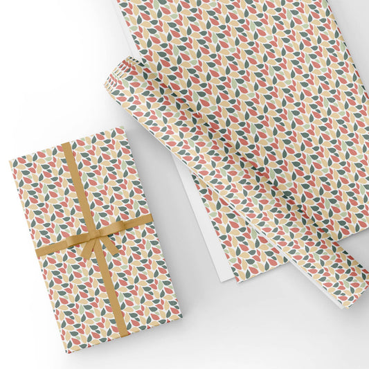 Leaf Yellow Flat Wrapping Paper Sheet Wholesale Wraphaholic