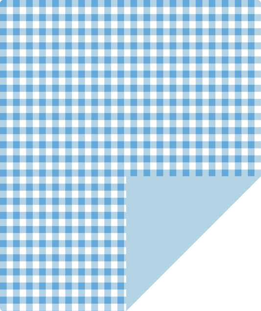 Baby Blue Plaid Wrapping Paper wtih Blue Color Packing Paper Supply Wrapaholic