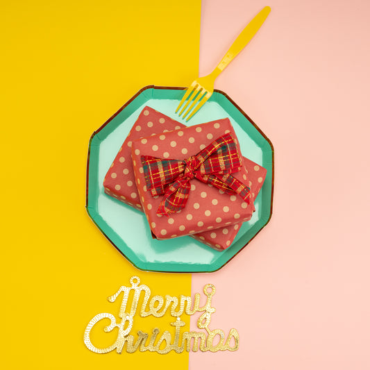 Red Polka Dot Christmas Kraft Wrapping Paper Roll RUSPEPA Wholesale Ream