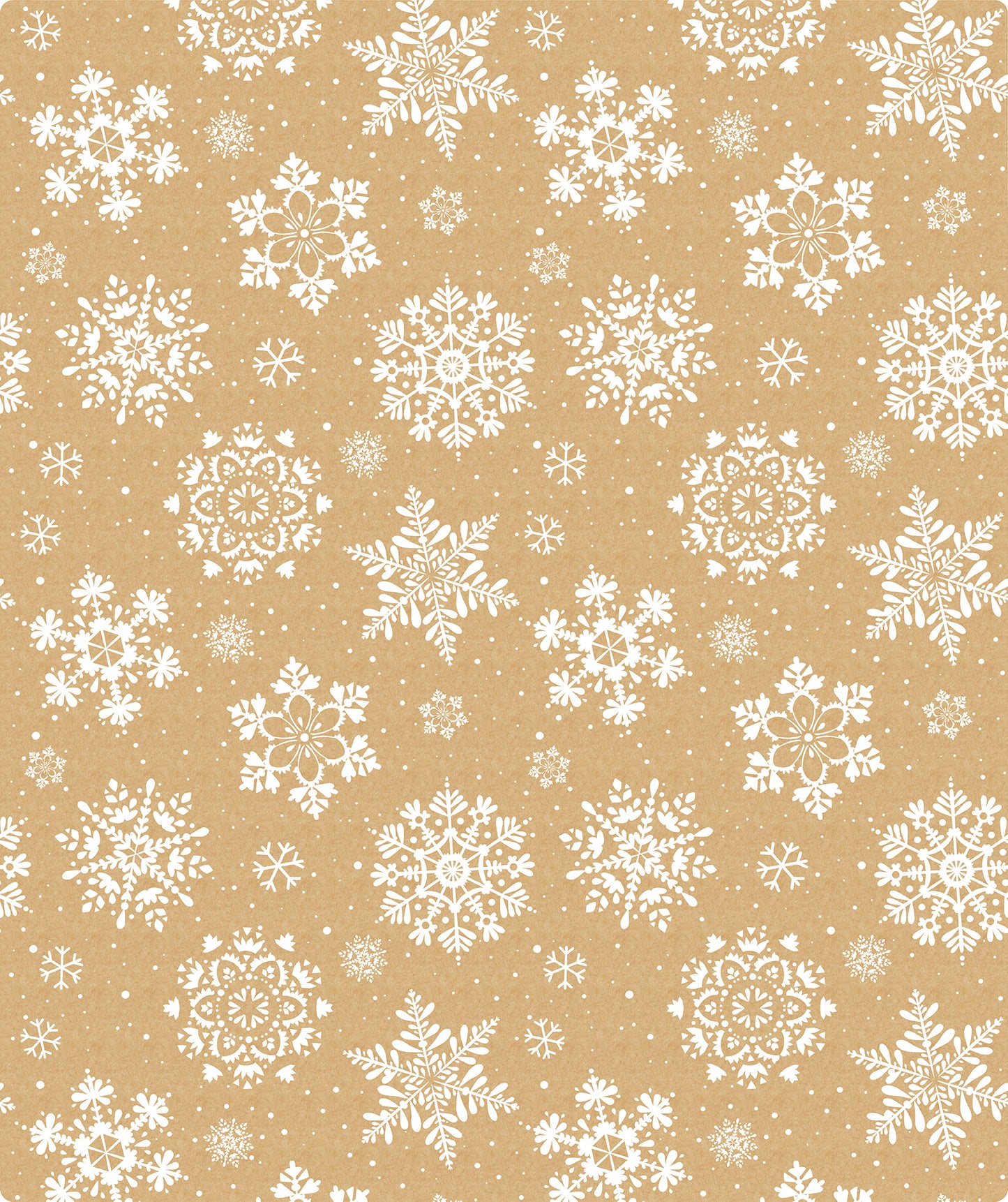 Snow Flake Christmas Kraft Wrapping Paper Roll RUSPEPA Wholesale Ream