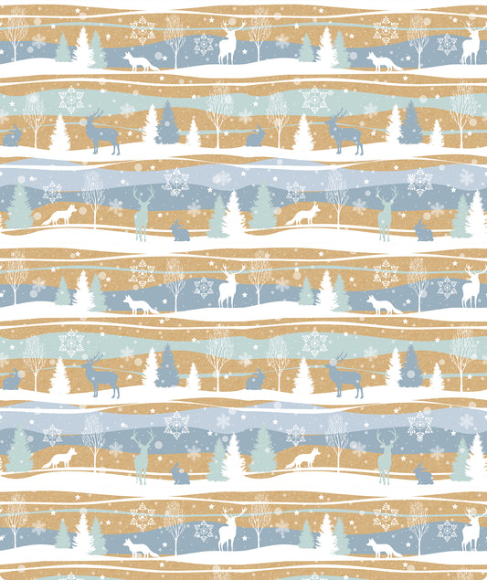 Winter Wonderland Christmas Kraft Wrapping Paper Roll RUSPEPA Wholesale Ream