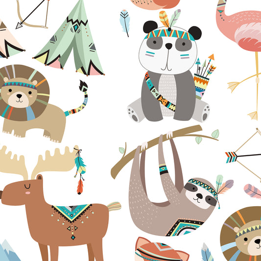 Animal Color Flat Wrapping Paper Sheet Wholesale Wraphaholic