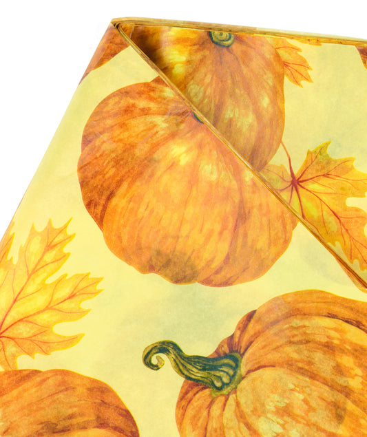 Autumn Pumpkin Tissue Paper 20" x 30" Bulk Wholesale Wrapaholic
