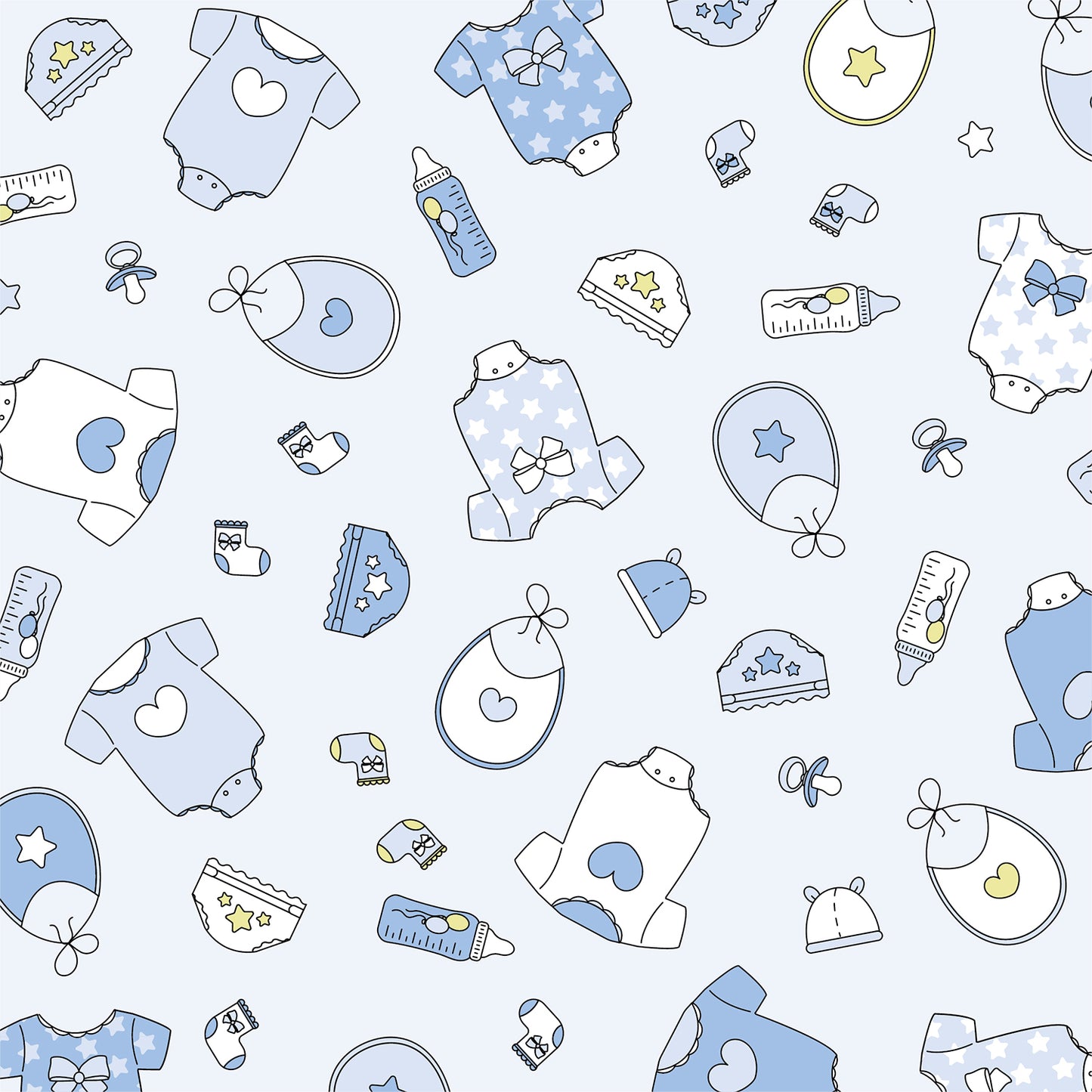 Baby Boy Blue Flat Wrapping Paper Sheet Wholesale Wraphaholic