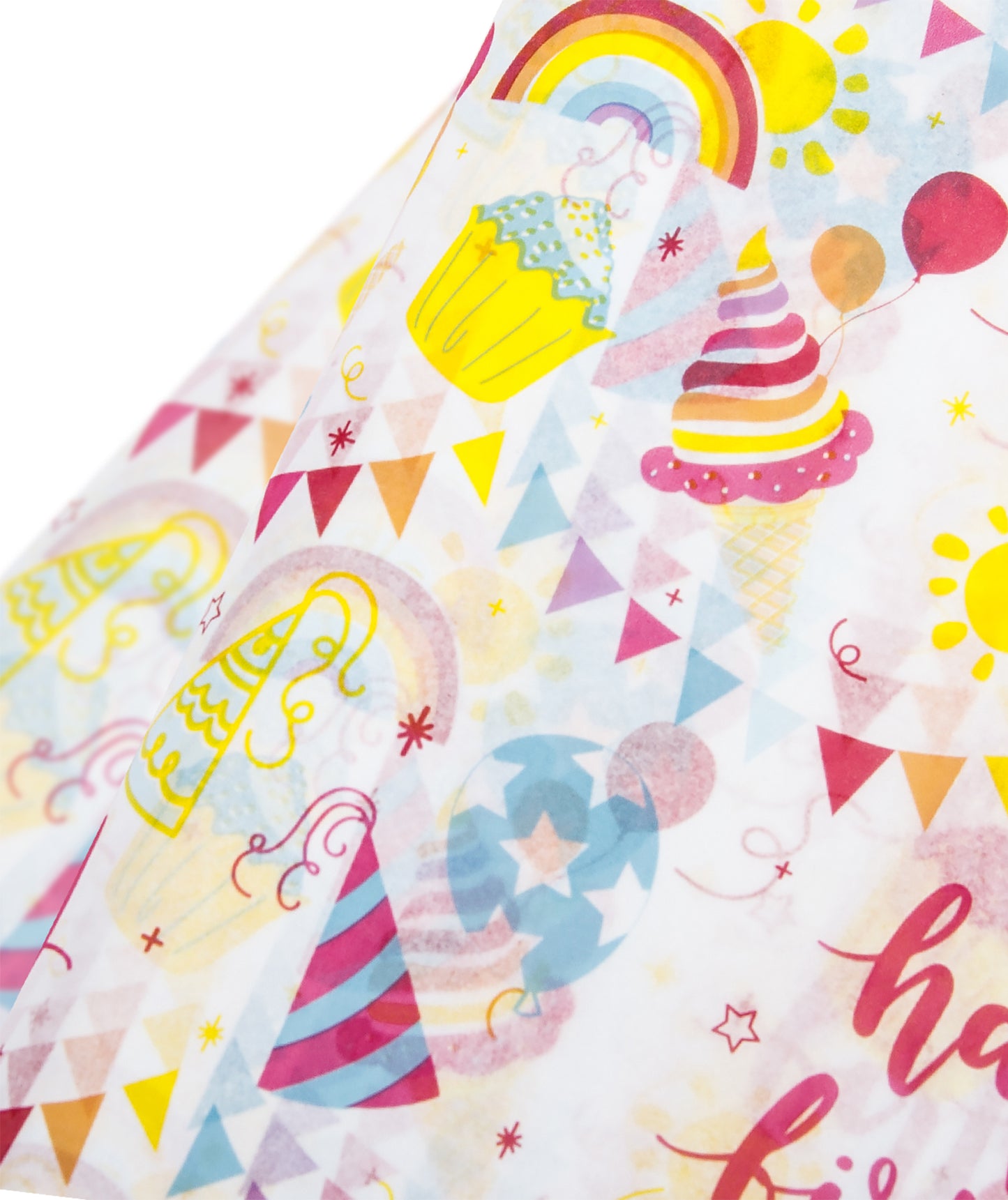 Birthday Party Celebrate Tissue Paper 20" x 30" Bulk Wholesale Wrapaholic