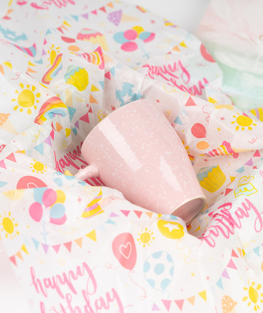 Birthday Party Celebrate Tissue Paper 20" x 30" Bulk Wholesale Wrapaholic