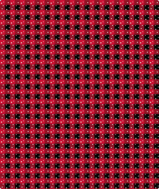 Black & Red Bufffalo Grid Wrapping Paper Roll Wholesale Wrapholic