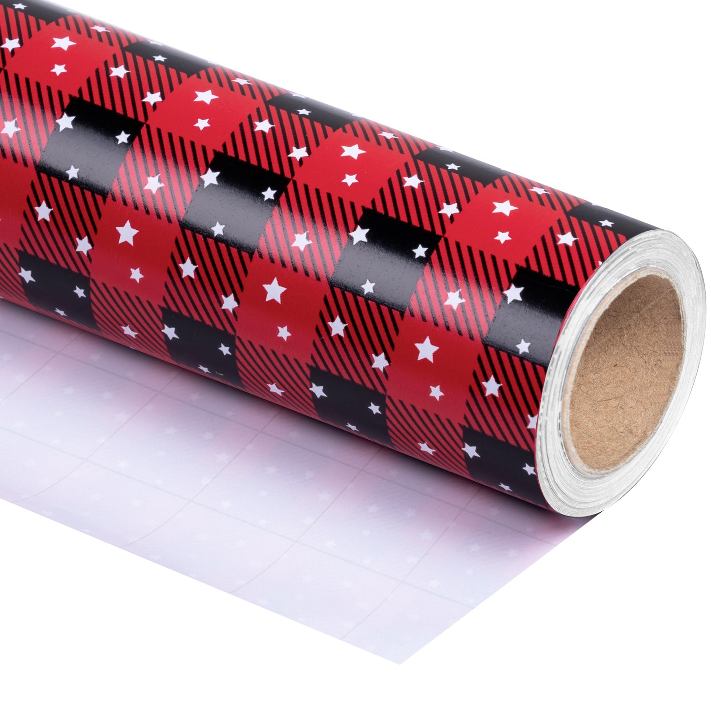 Black & Red Bufffalo Grid Wrapping Paper Roll Wholesale Wrapholic