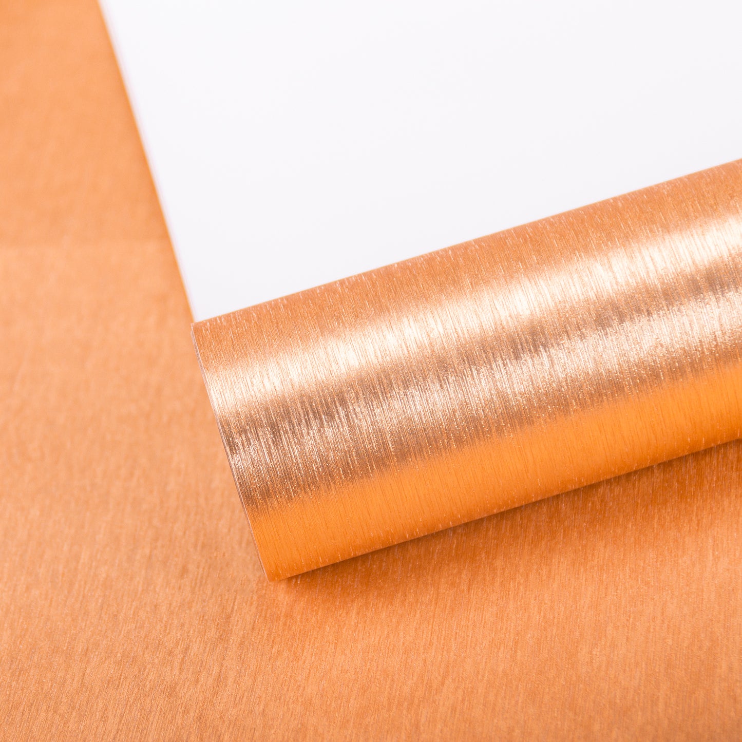 Brushed Aluminum Texture Metallic Wrapping Paper Roll Bronze