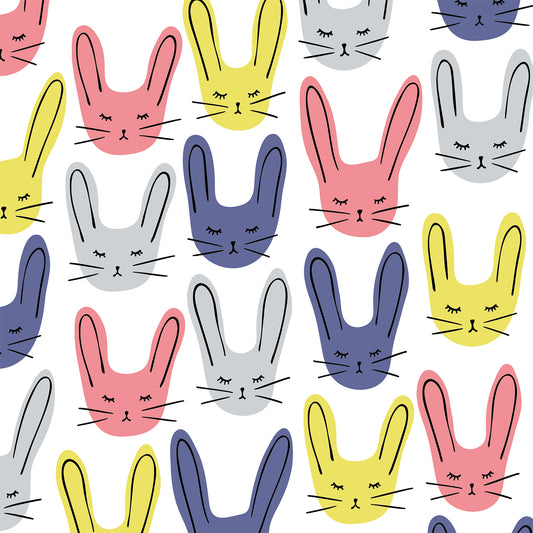 Bunny Cats Flat Wrapping Paper Sheet Wholesale Wraphaholic