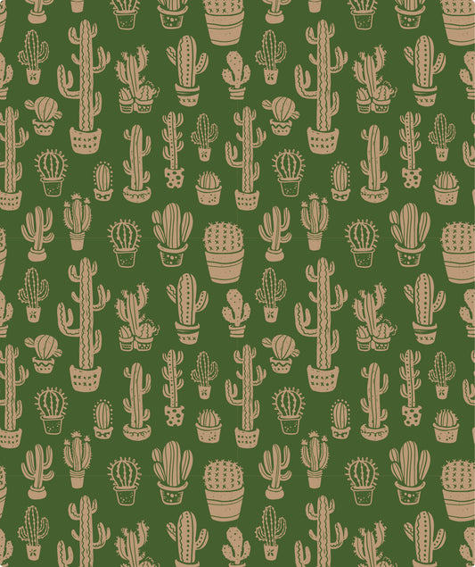 Cactus Green Eco-Friendly Wrapping Paper Recycled RUSPEPA