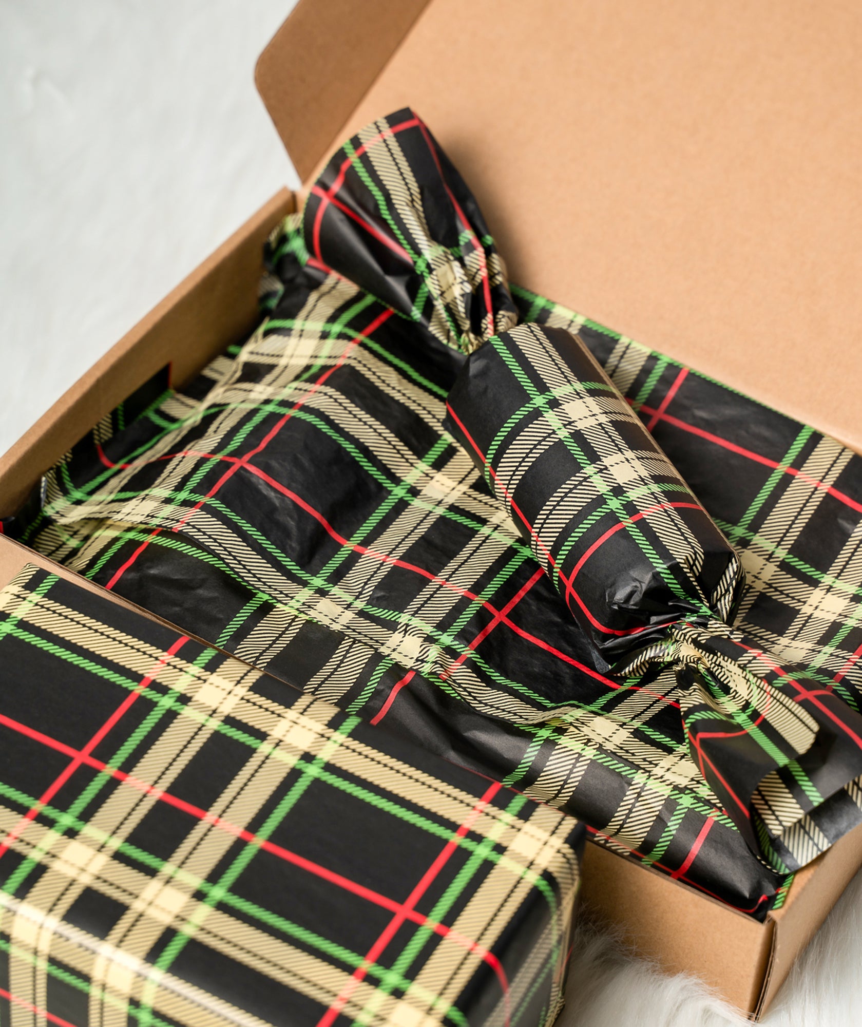Christmas Buffalo Green & Red Checks Tissue Paper 20" x 30" Bulk Wholesale Wrapaholic