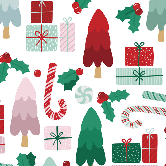 Christmas Red and Green Xmas Flat Wrapping Paper Sheet Wholesale Wraphaholic