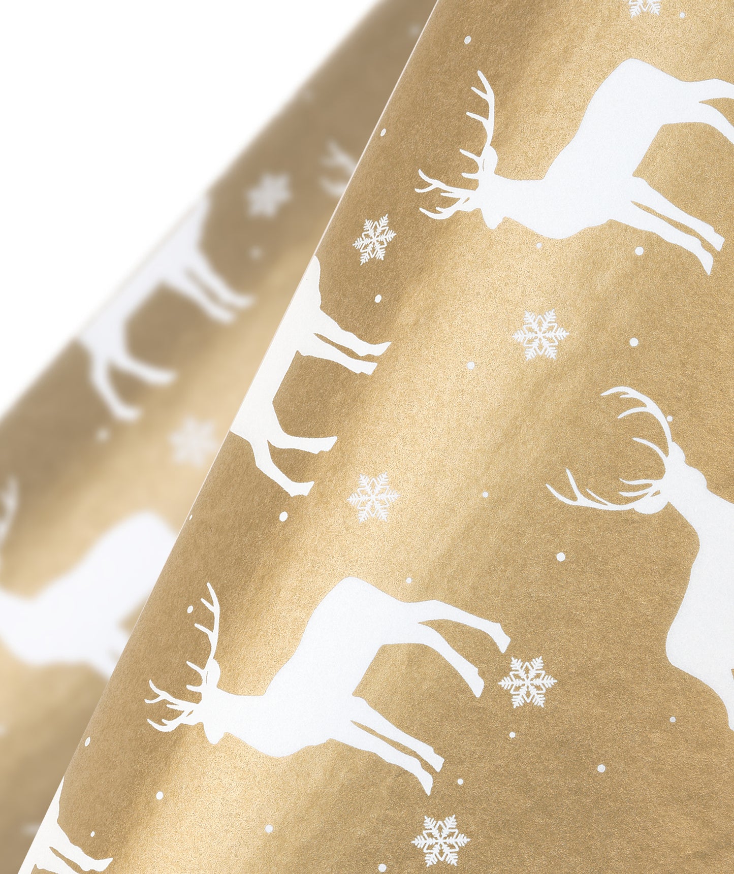 Christmas Reindeer Gold Tissue Paper 20" x 30" Bulk Wholesale Wrapaholic