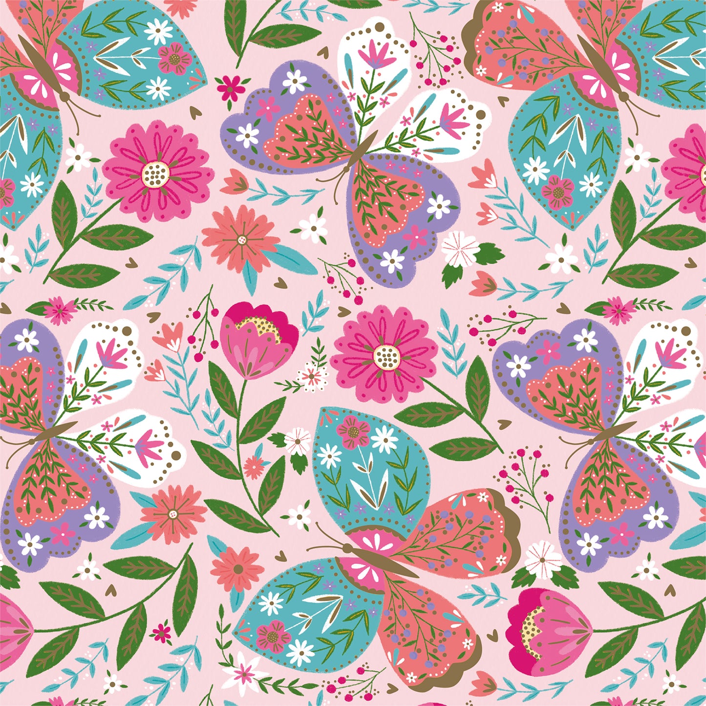 Colored Butterfly Flat Wrapping Paper Sheet Wholesale Wraphaholic