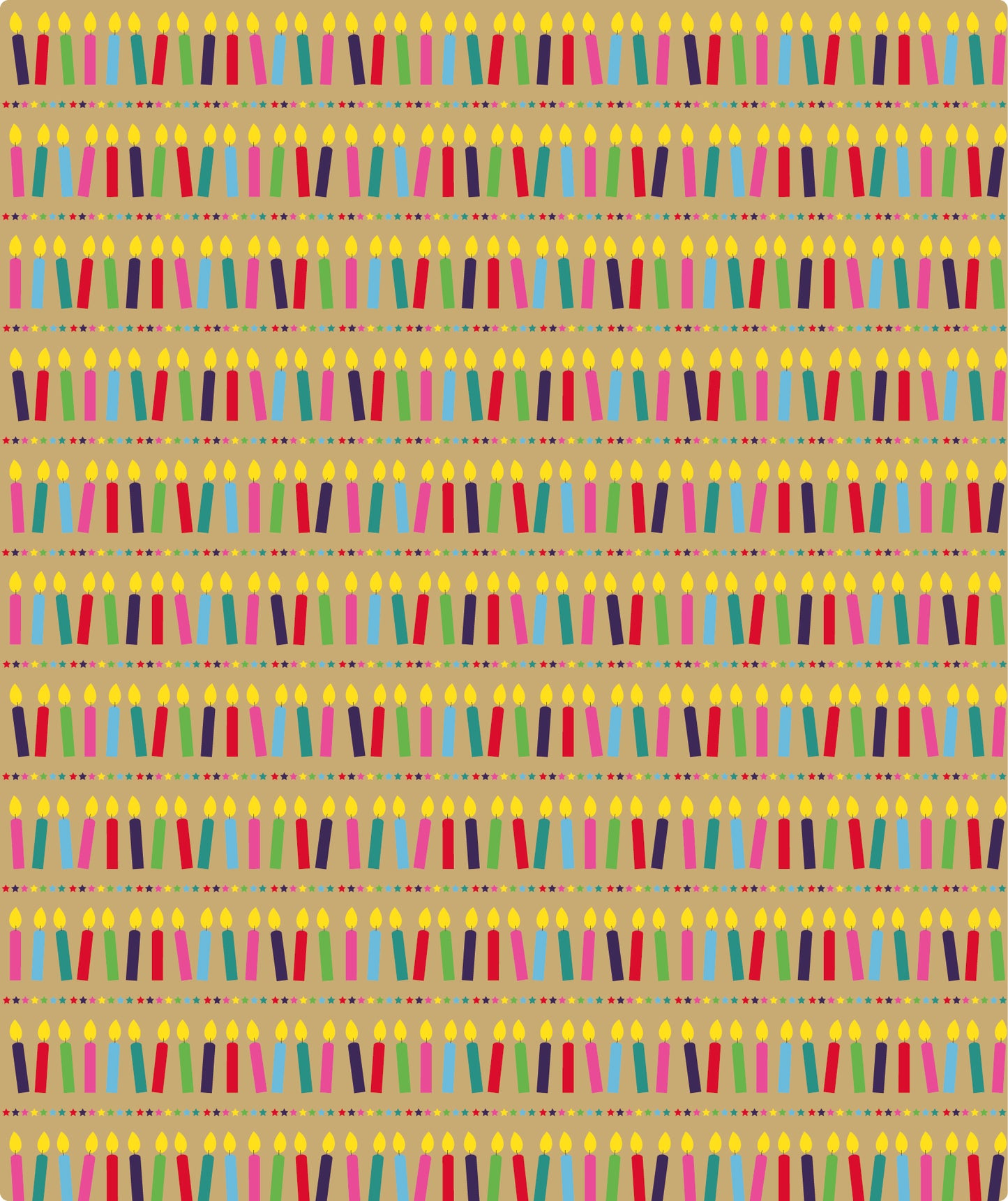 Colorful Candle Eco-Friendly Kraft Wrapping Paper Recycled RUSPEPA