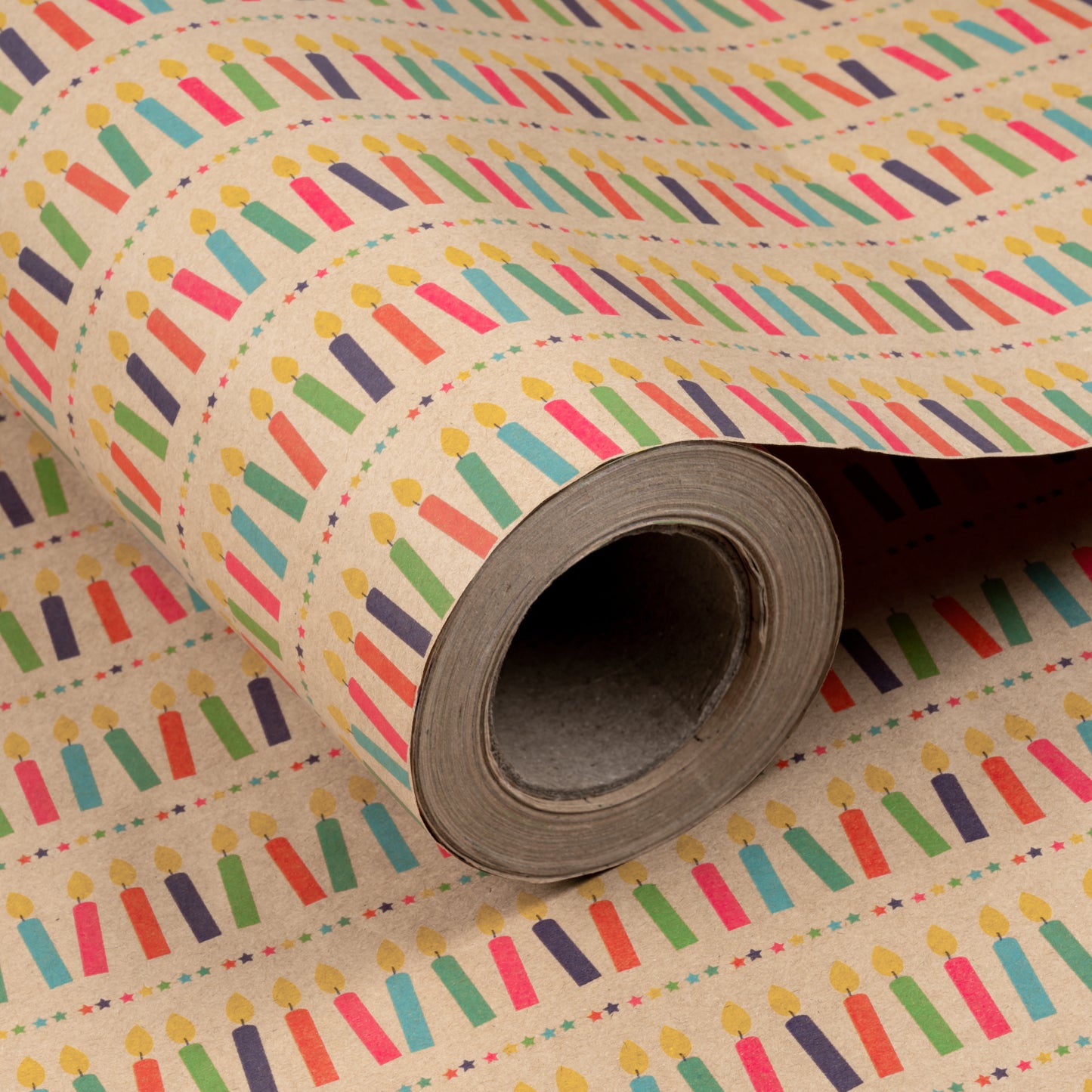 Colorful Candle Eco-Friendly Kraft Wrapping Paper Recycled RUSPEPA