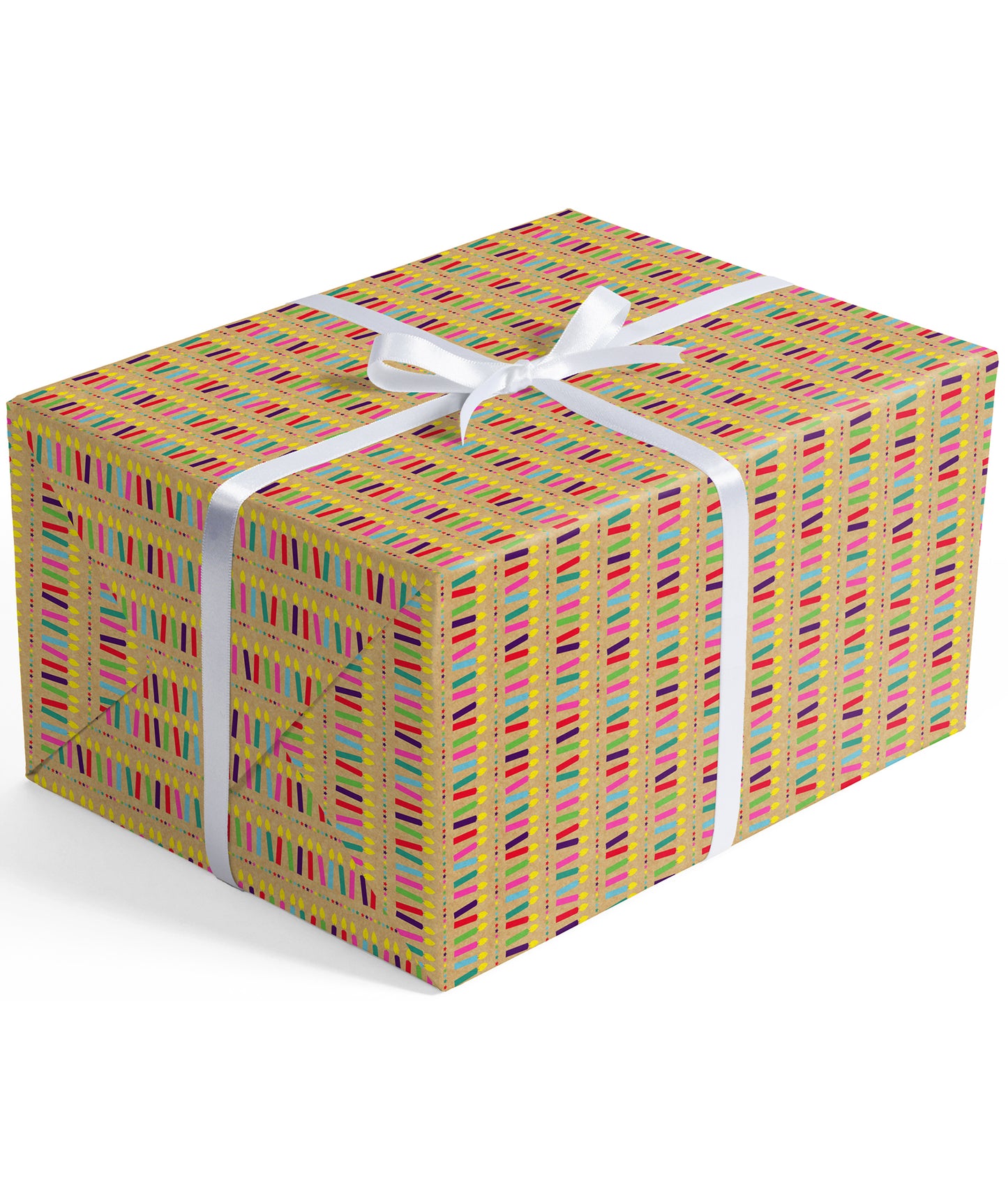 Colorful Candle Eco-Friendly Kraft Wrapping Paper Recycled RUSPEPA