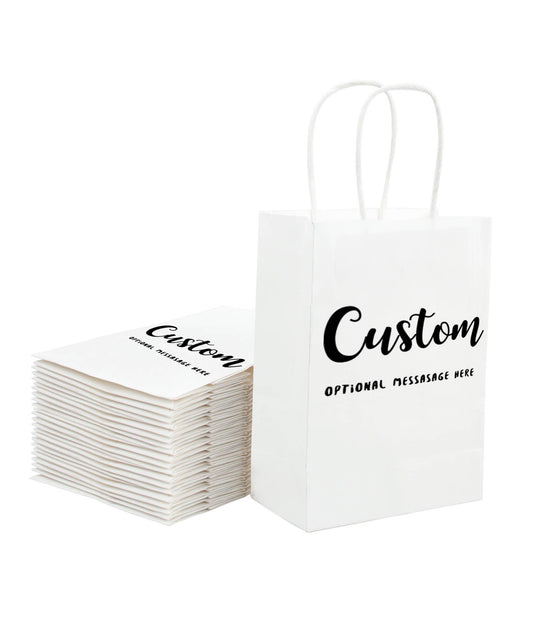 Custom Shopping Bags Kraft Paper Gift Bags - 500Pcs