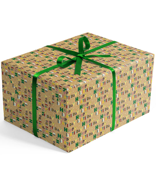 Cute Birthday Letters Eco-friendly Kraft Wrapping Paper Recycled RUSPEPA