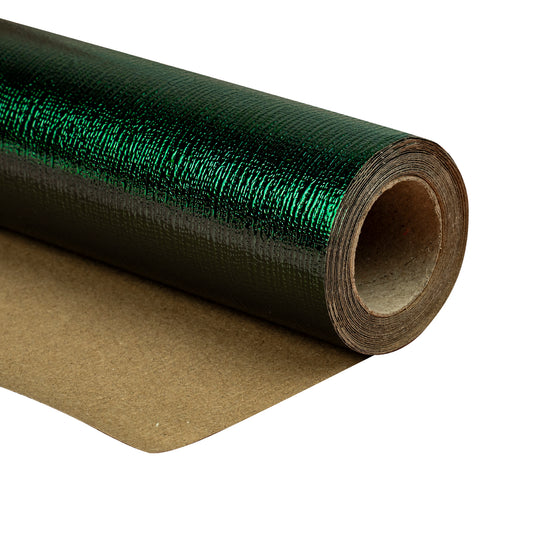 Embossed Cross Grain Wrapping Paper Roll Green Ream Wholesale Wrapaholic