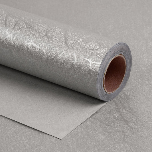 Embossed Lenny Grain Wrapping Paper Roll Silver Ream Wholesale Wrapaholic