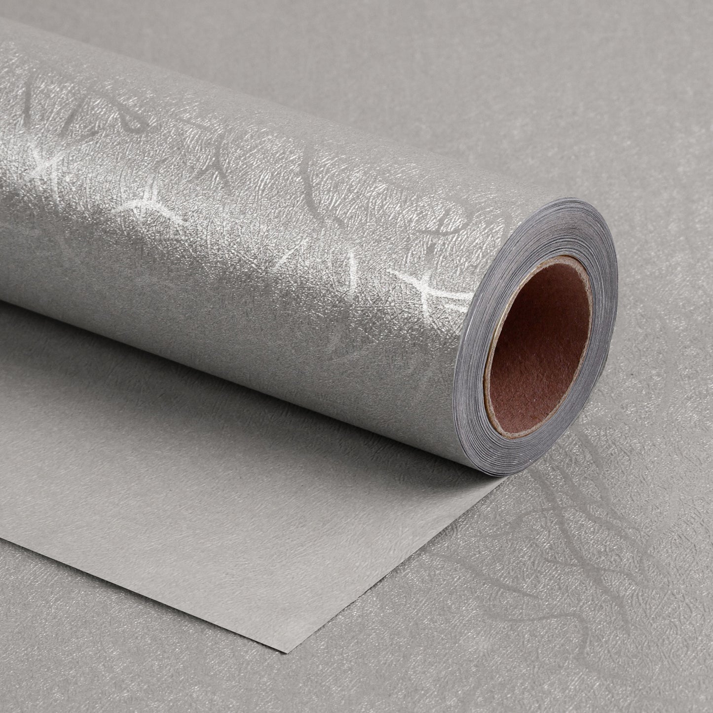 Embossed Lenny Grain Wrapping Paper Roll Silver Ream Wholesale Wrapaholic
