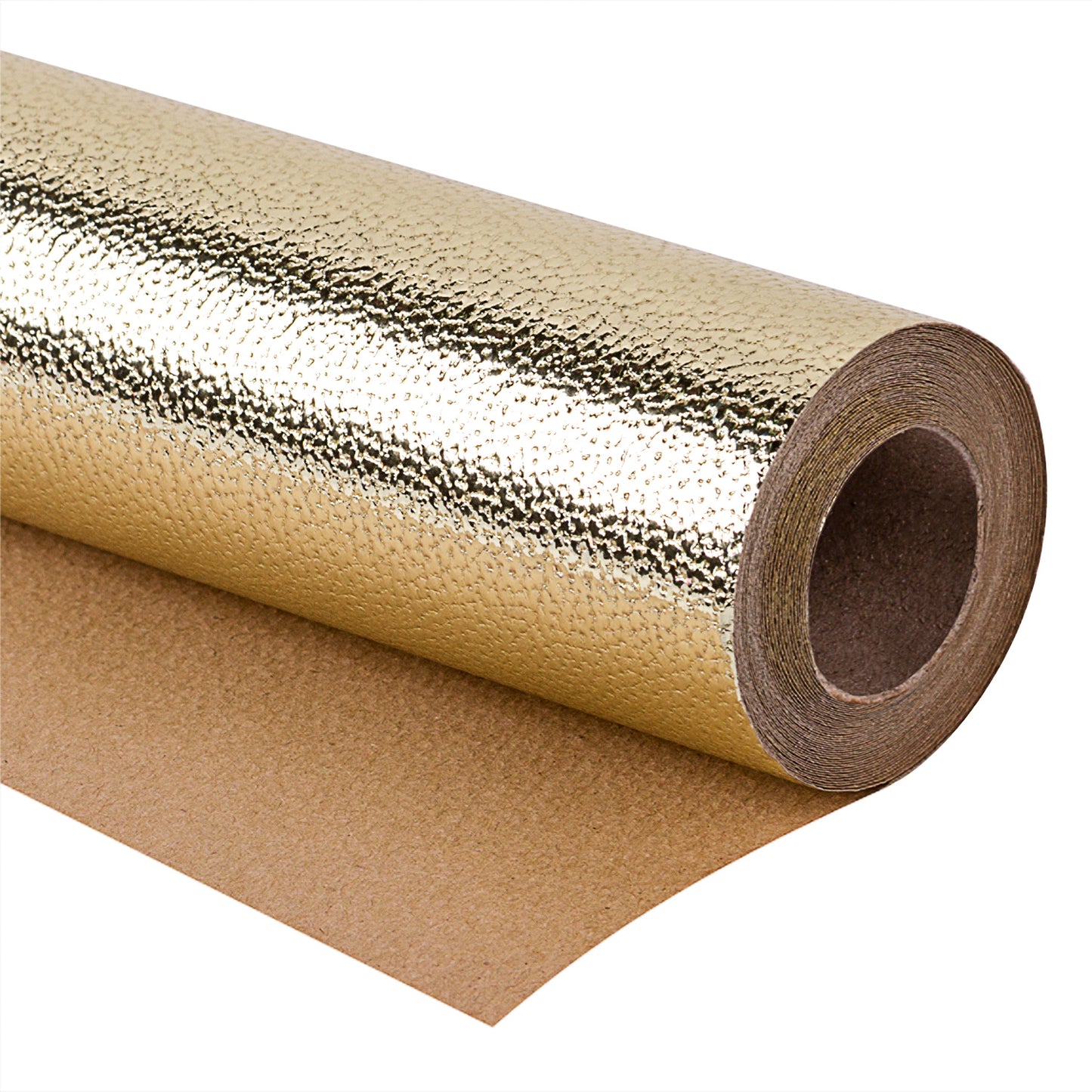 Embossed Litchi Grain Wrapping Paper Roll Glossy Gold Ream Wholesale Wrapaholic