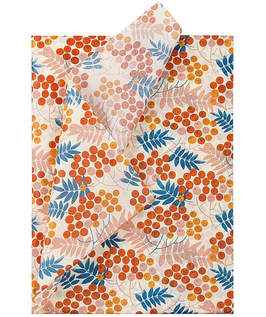 Fall Berries Tissue Paper 20" x 30" Bulk Wholesale Wrapaholic