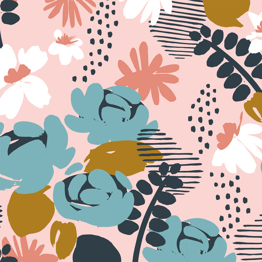 Florals Flat Wrapping Paper Sheet Wholesale Wraphaholic