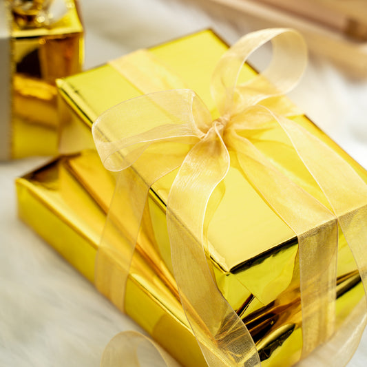 Glossy Metallic Wrapping Paper Roll Gold Ream Wholesale Wrapaholic