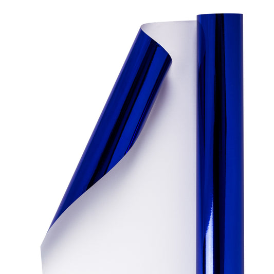 Glossy Metallic Wrapping Paper Roll Royal Blue Ream Wholesale Wrapaholic