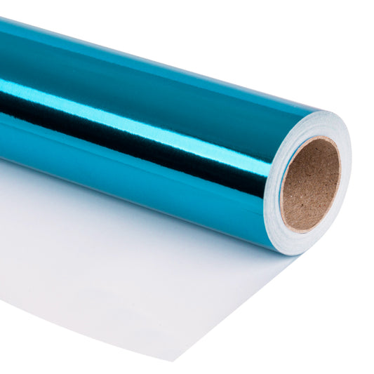 Glossy Metallic Wrapping Paper Roll Steel Blue Ream Wholesale Wrapaholic