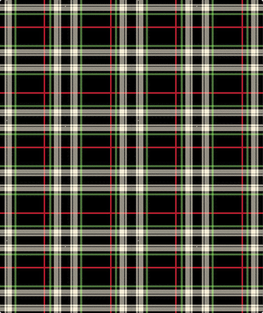 Green and Black Christmas Grid Wrapping Paper Roll Wholesale Wrapholic