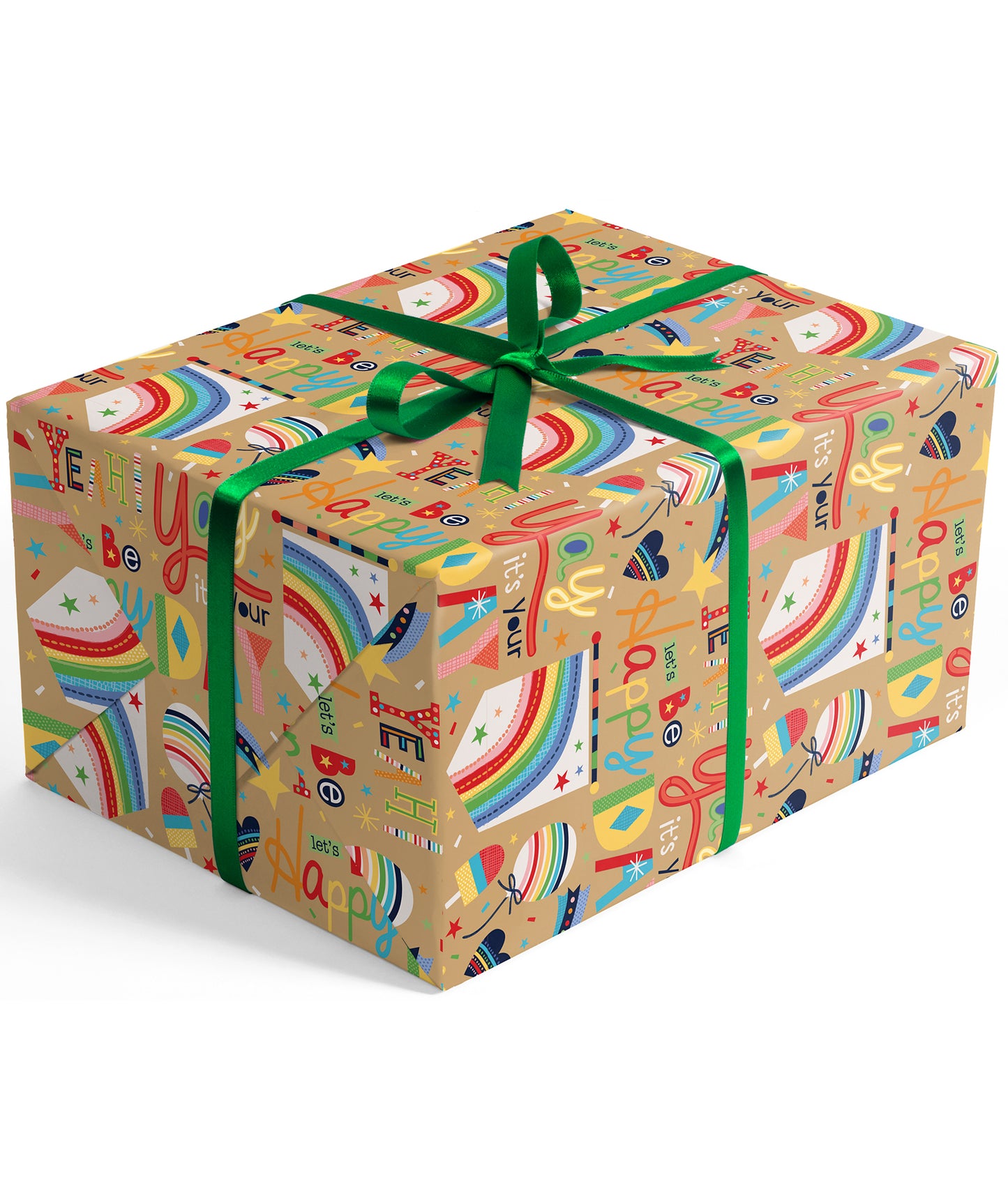 Happy Birthday Melody Kraft Wrapping Paper Recycled RUSPEPA