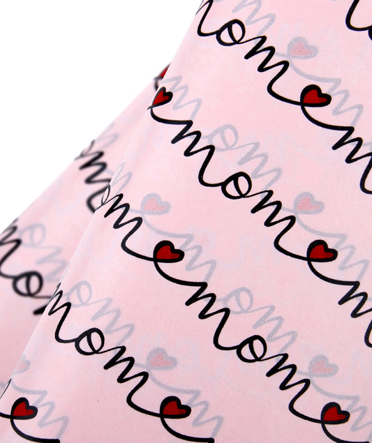 Happy Mother's Day Light Pink Tissue Paper 20" x 30" Bulk Wholesale Wrapaholic