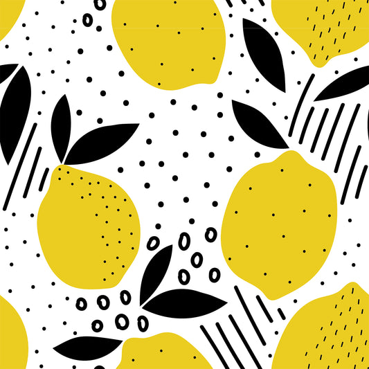 Lemon Flat Wrapping Paper Sheet Wholesale Wraphaholic