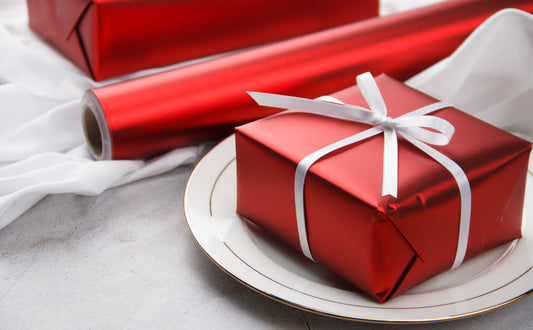 Matte Metallic Wrapping Paper Roll Red Ream Wholesale Wrapaholic