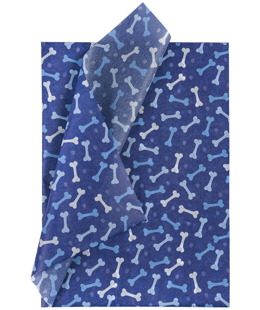 Molar Bone for Pets Royal Blue Tissue Paper 20" x 30" Bulk Wholesale Wrapaholic