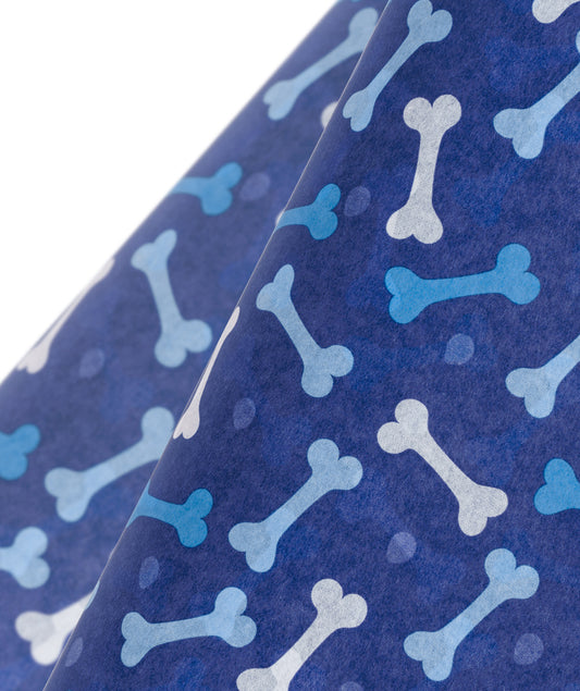 Molar Bone for Pets Royal Blue Tissue Paper 20" x 30" Bulk Wholesale Wrapaholic