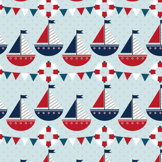 Navigation Boat Flat Wrapping Paper Sheet Wholesale Wraphaholic