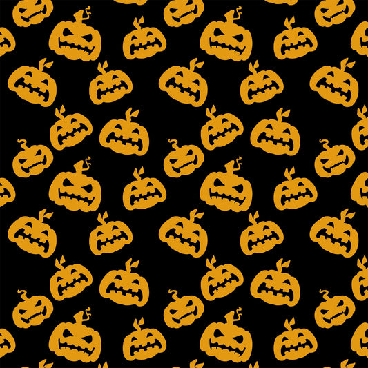 Orange and Black Pumpkin Flat Wrapping Paper Sheet Wholesale Wraphaholic