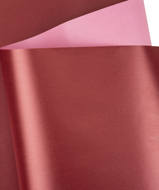 Pearl Gloss Wrapping Paper Roll Chesnut Red Ream Wholesale Wrapaholic