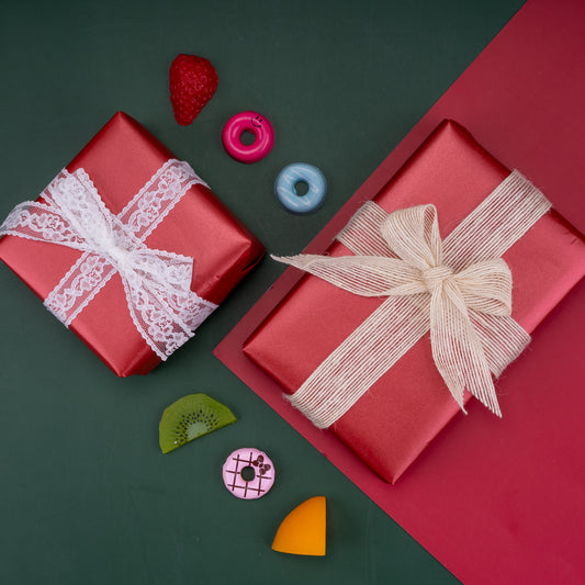 Pearl Gloss Wrapping Paper Roll Chesnut Red Ream Wholesale Wrapaholic