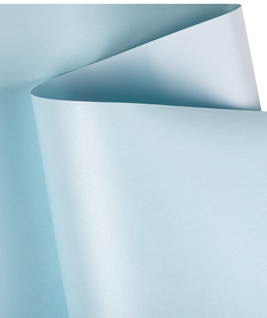 Pearl Gloss Wrapping Paper Roll Sky Blue Ream Wholesale Wrapaholic