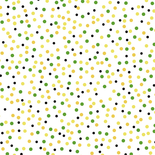 Polka Dot Light Yellow Blue Flat Wrapping Paper Sheet Wholesale Wraphaholic