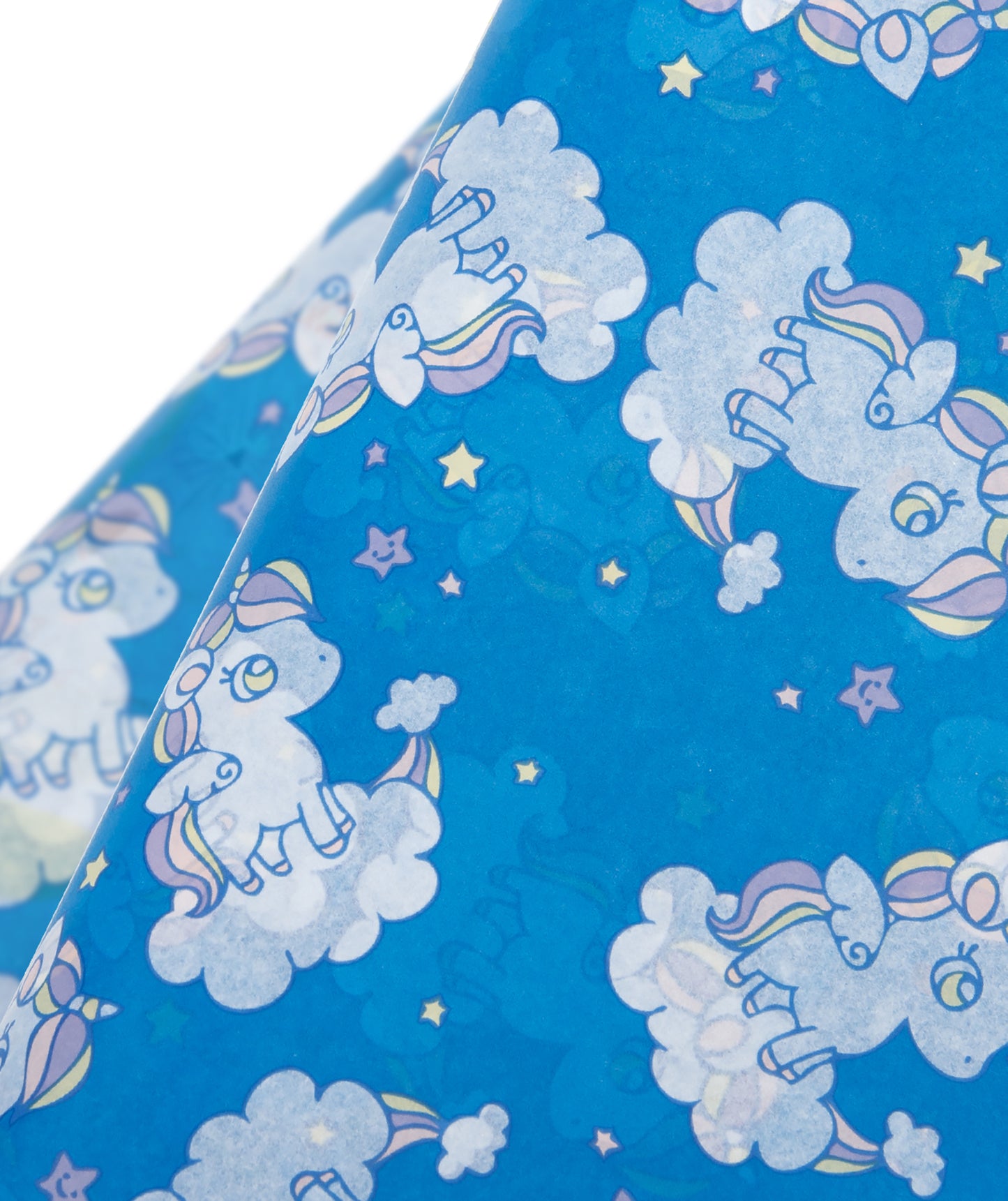 Rainbow Pony Blue Tissue Paper 20" x 30" Bulk Wholesale Wrapaholic