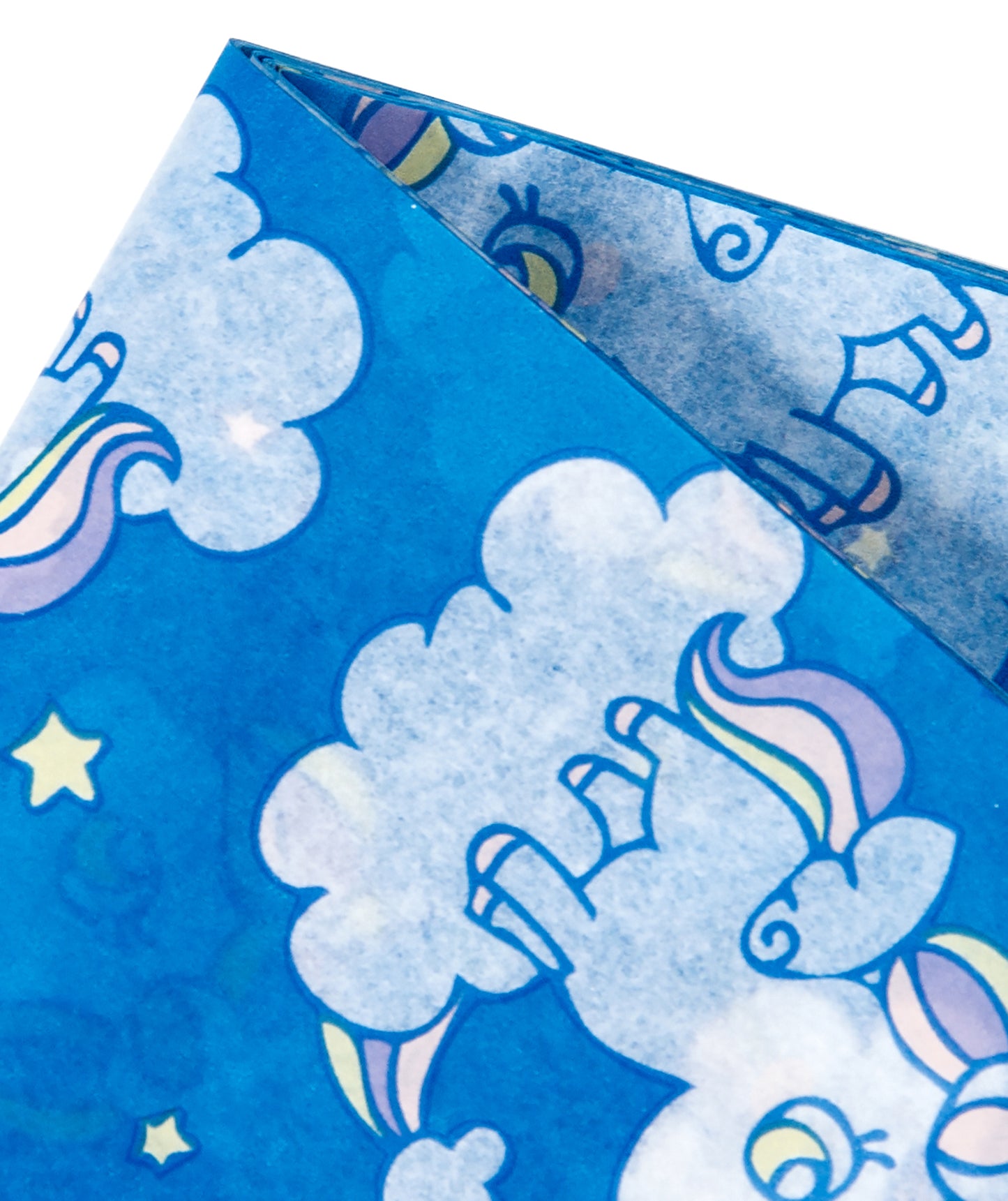 Rainbow Pony Blue Tissue Paper 20" x 30" Bulk Wholesale Wrapaholic