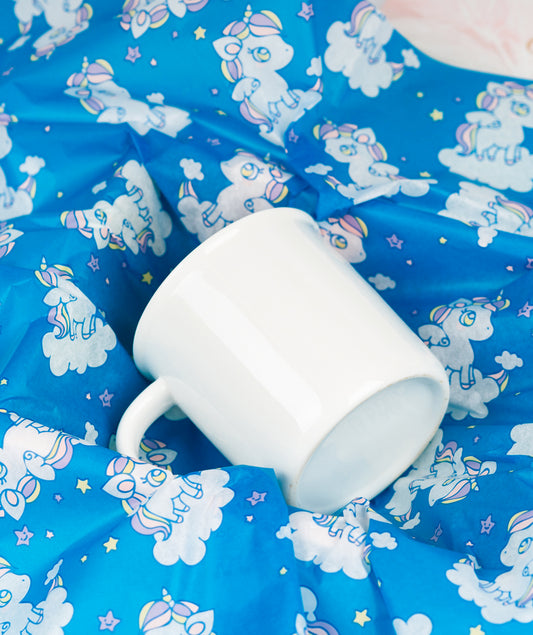 Rainbow Pony Blue Tissue Paper 20" x 30" Bulk Wholesale Wrapaholic