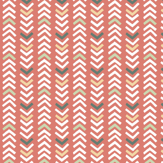 Red-orange Arrow Flat Wrapping Paper Sheet Wholesale Wraphaholic